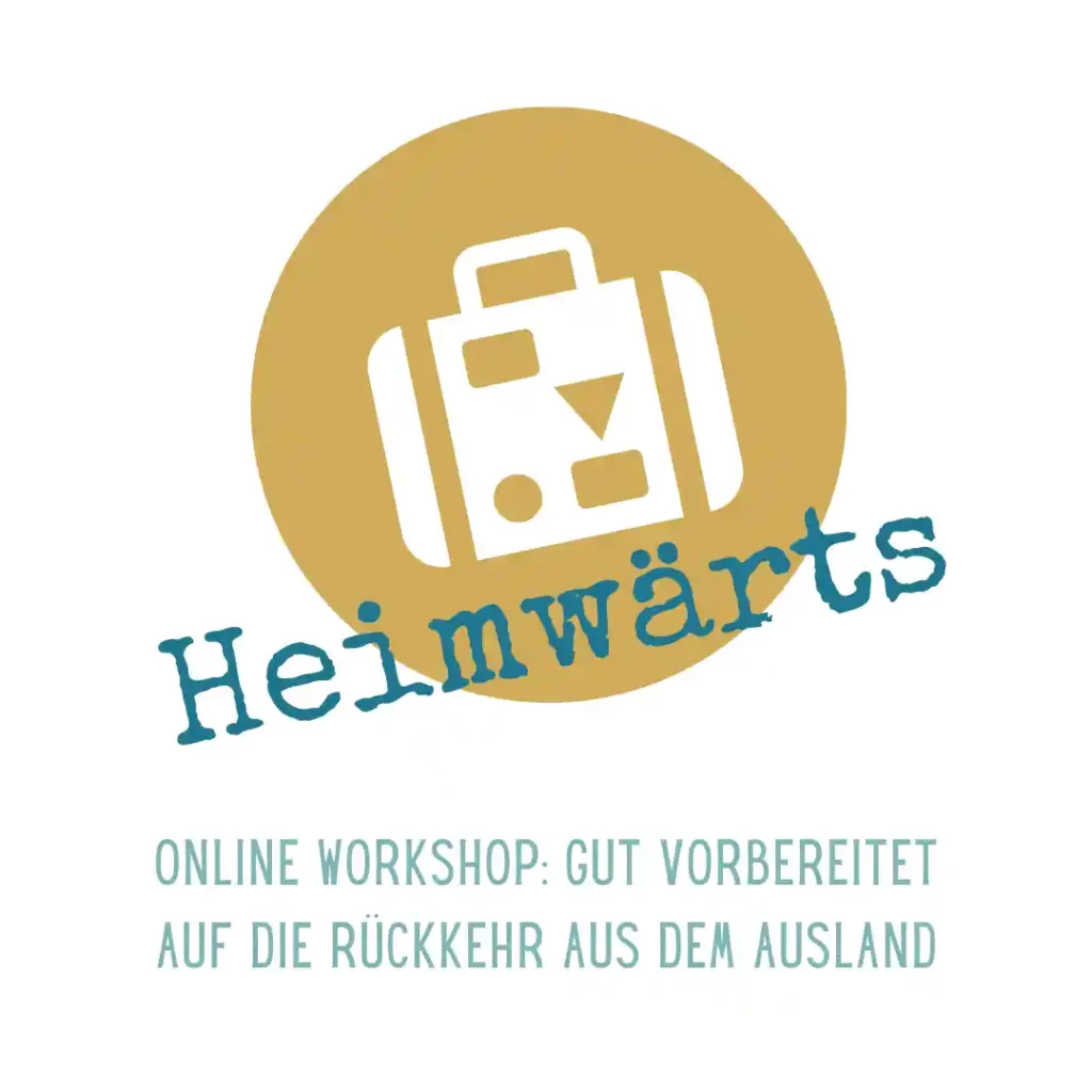 Logo für Online Workshop Heimwärts. Richtet sich an Expats, die nach ihrer Auslandsentsendung wieder nach Hause kommen.